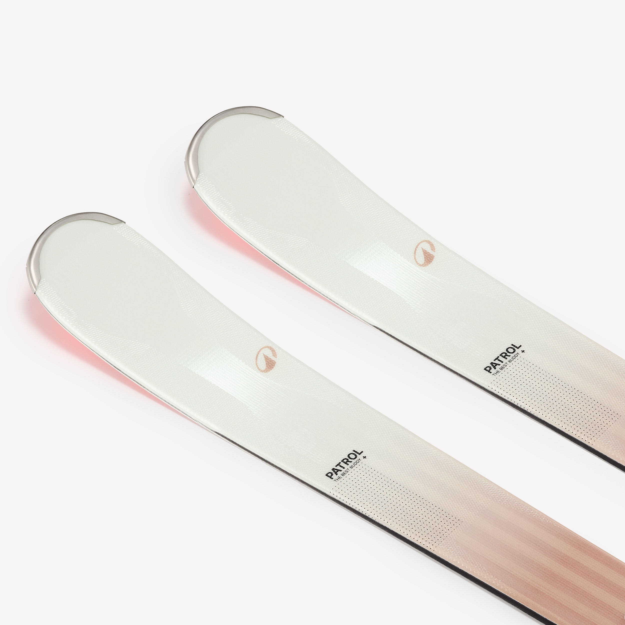 Skis tout-terrain avec fixations femme, Patrol 80 beige et bois - WEDZE