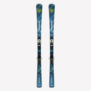 Esquí alpino con fijaciones, Rossignol Forza 40°, verde y gris