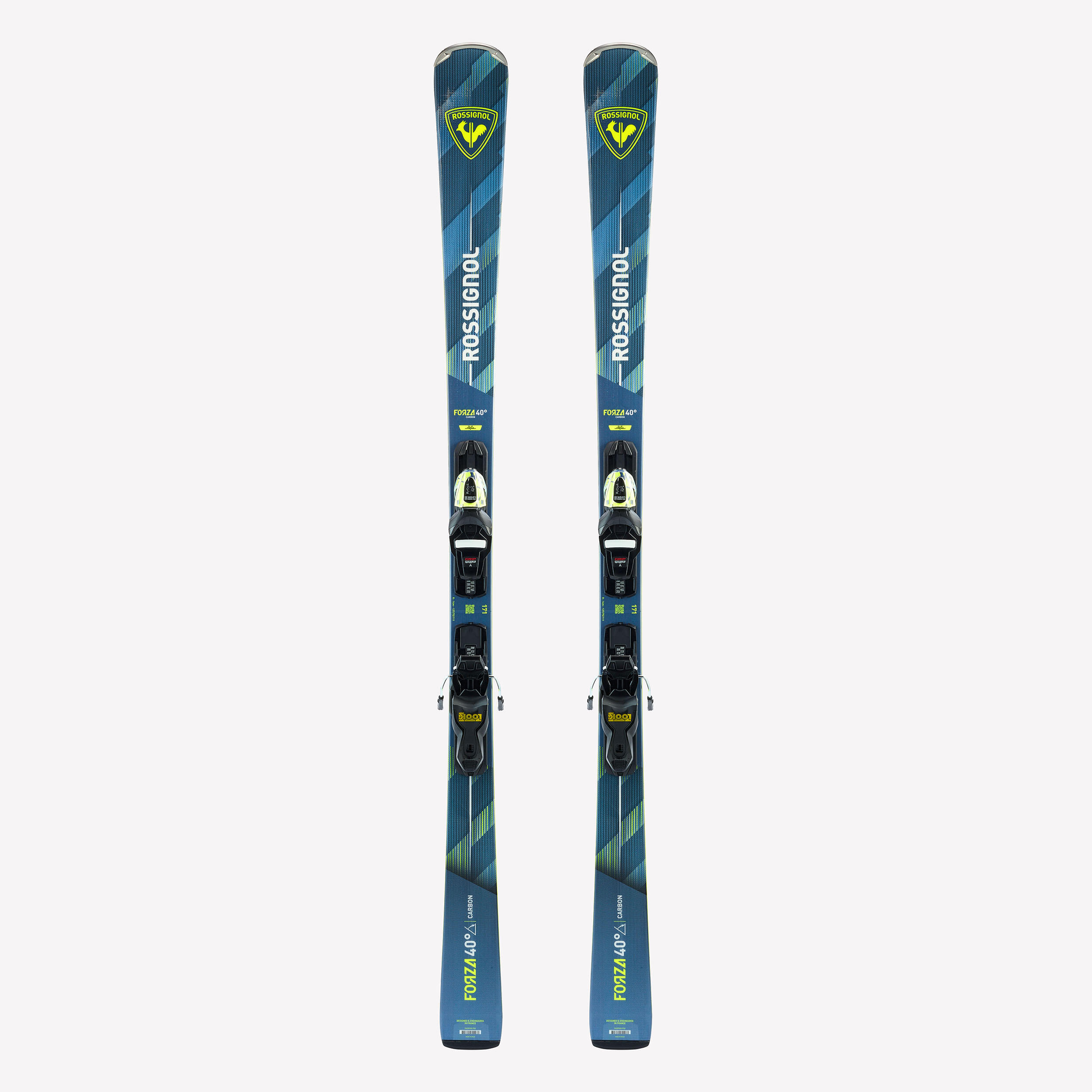 ROSSIGNOL Forza 40° zjazdové lyže s viazaním zeleno-sivé 164 cm