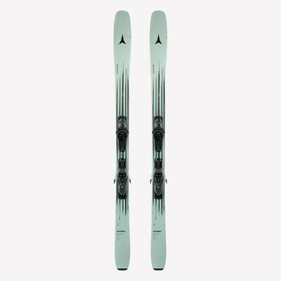 Esquí Allmountain con fijaciones, Hombre, Atomic Maverick 86C, verde claro