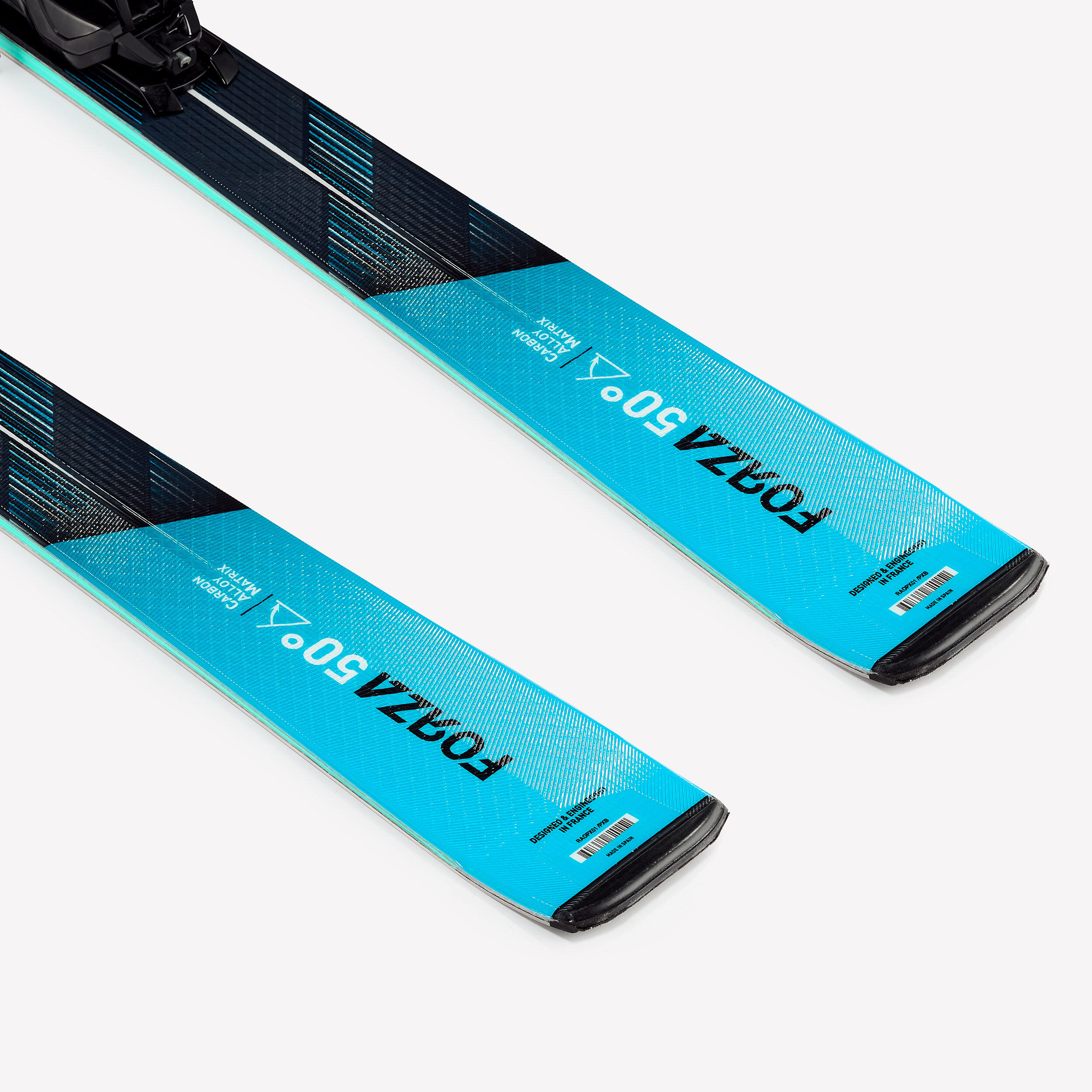 Ski alpin avec fixations, Rossignol Forza 50°, bleu et noir 5/9