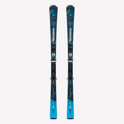 Ski alpin avec fixations, Rossignol Forza 50°, bleu et noir