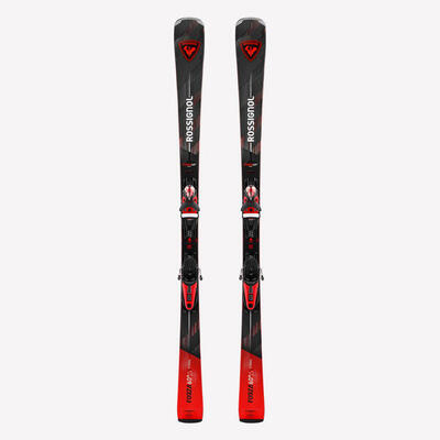 Alpineski's met bindingen voor heren rossignol forza 60° titanium rood en zwart