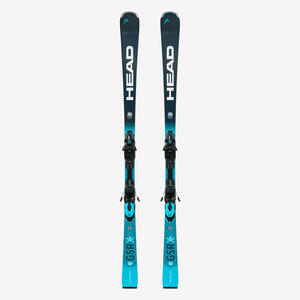 Esquí alpino alto rendimiento fijaciones hombre Head WorldCup Rebels e.GSR negro