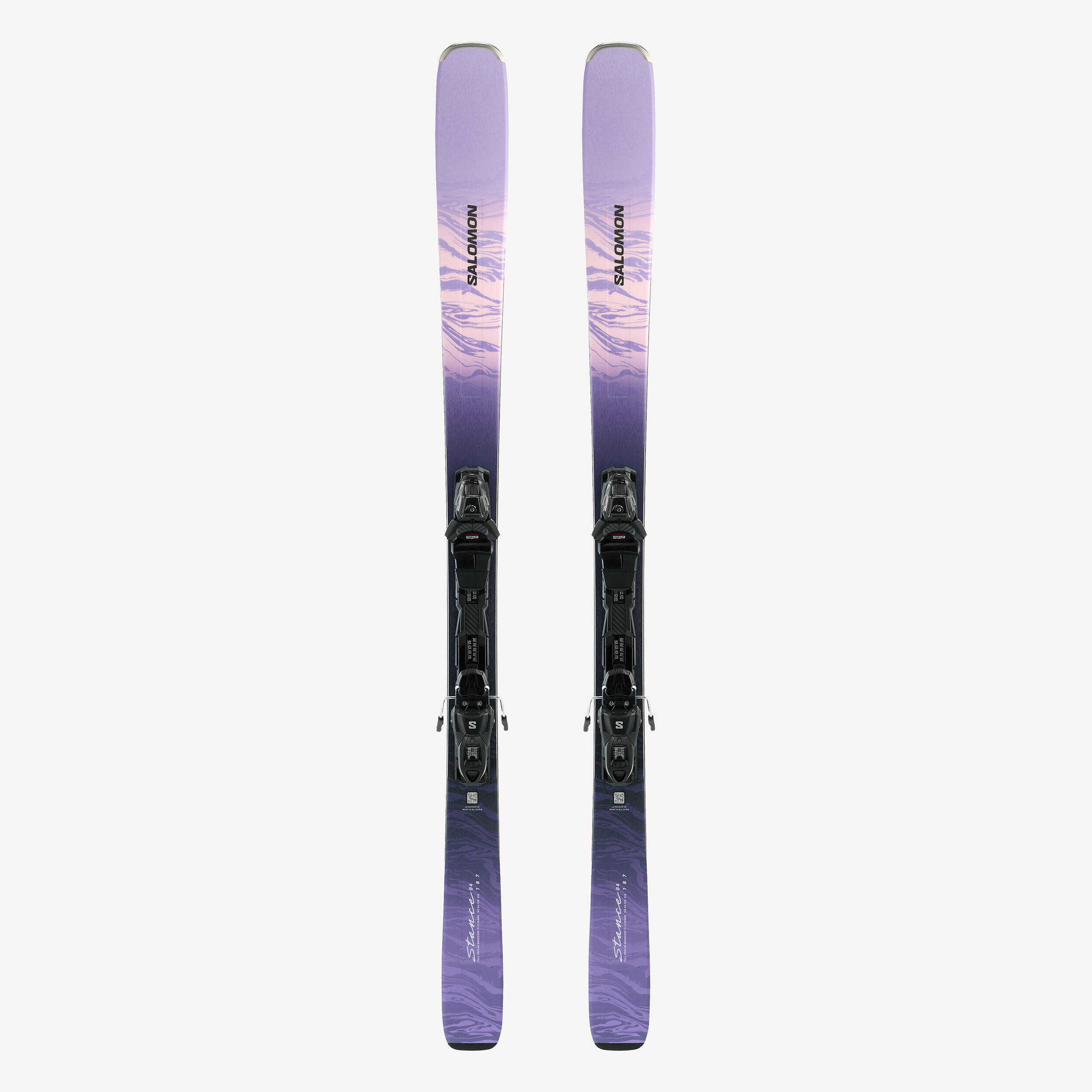 SALOMON All Mountain Ski mit Bindung Damen Salomon, Stance 84 W violett