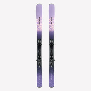 Esquí All mountain con fijaciones mujer, Salomon Stance 84 violeta