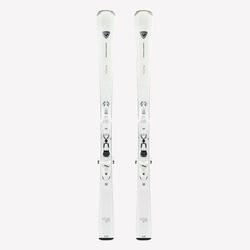 Ski alpin avec fixations femme, Rossignol Nova 6, blanc