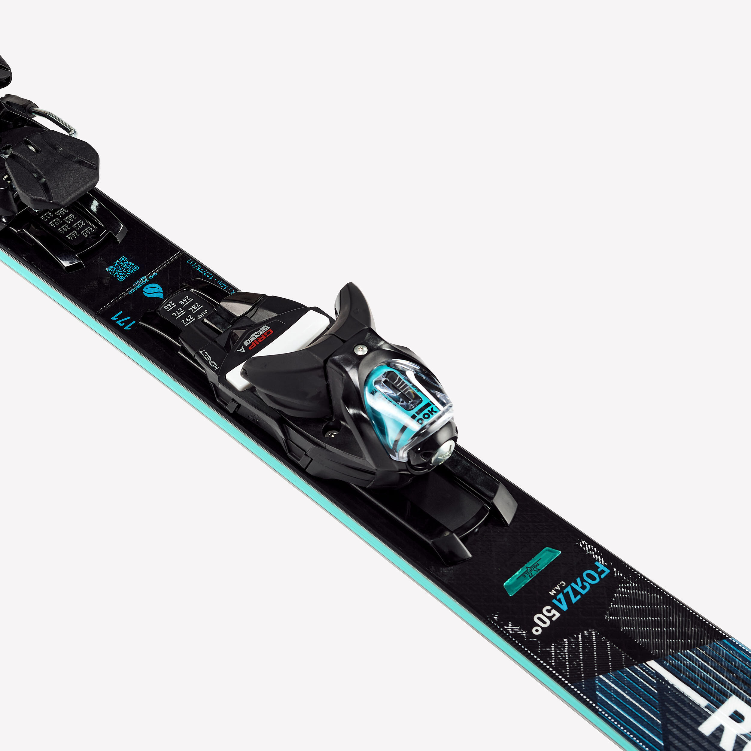 Ski alpin avec fixations, Rossignol Forza 50°, bleu et noir 9/9