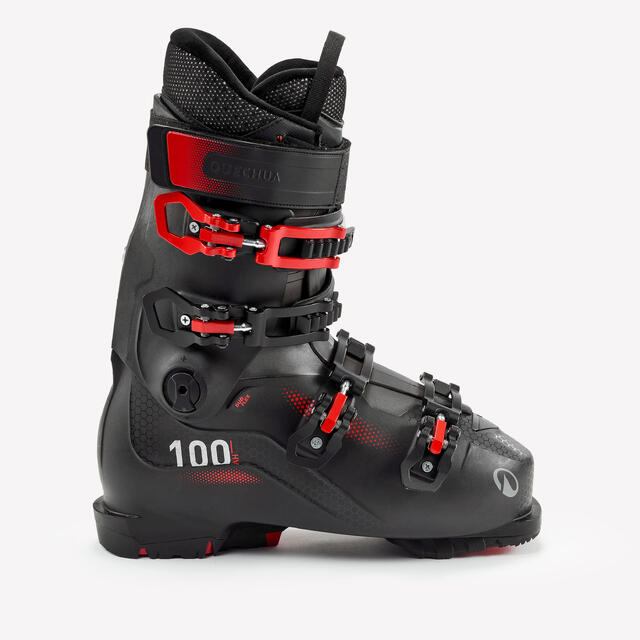 Chaussures de ski homme flex 100, PST 500 noir.
