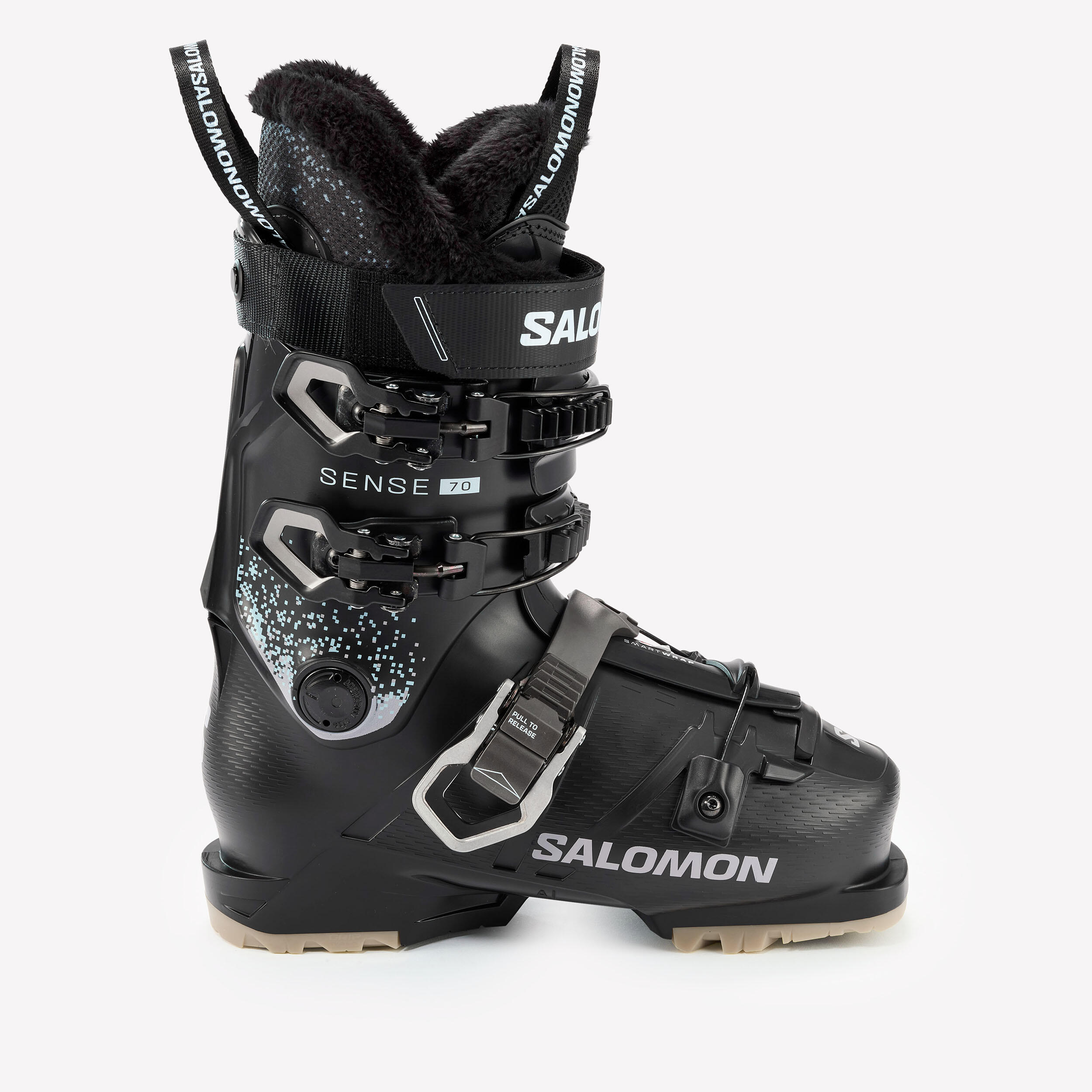 Chaussures de ski femme Salomon, Sense 70 HV, noir