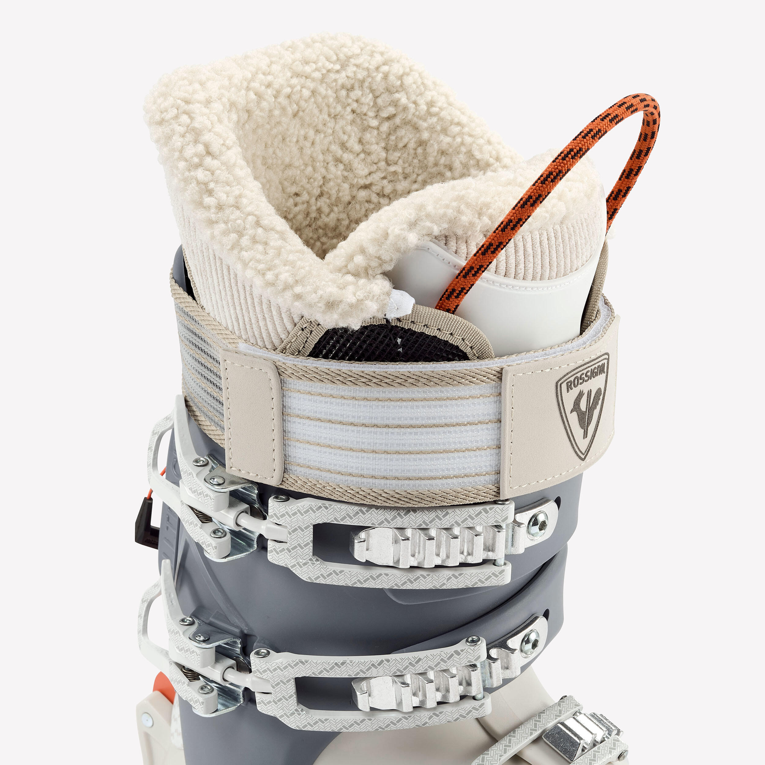 Skischuhe Damen, Rossignol Alltrack 70 HV, Cremeweiss/Blau 9/11