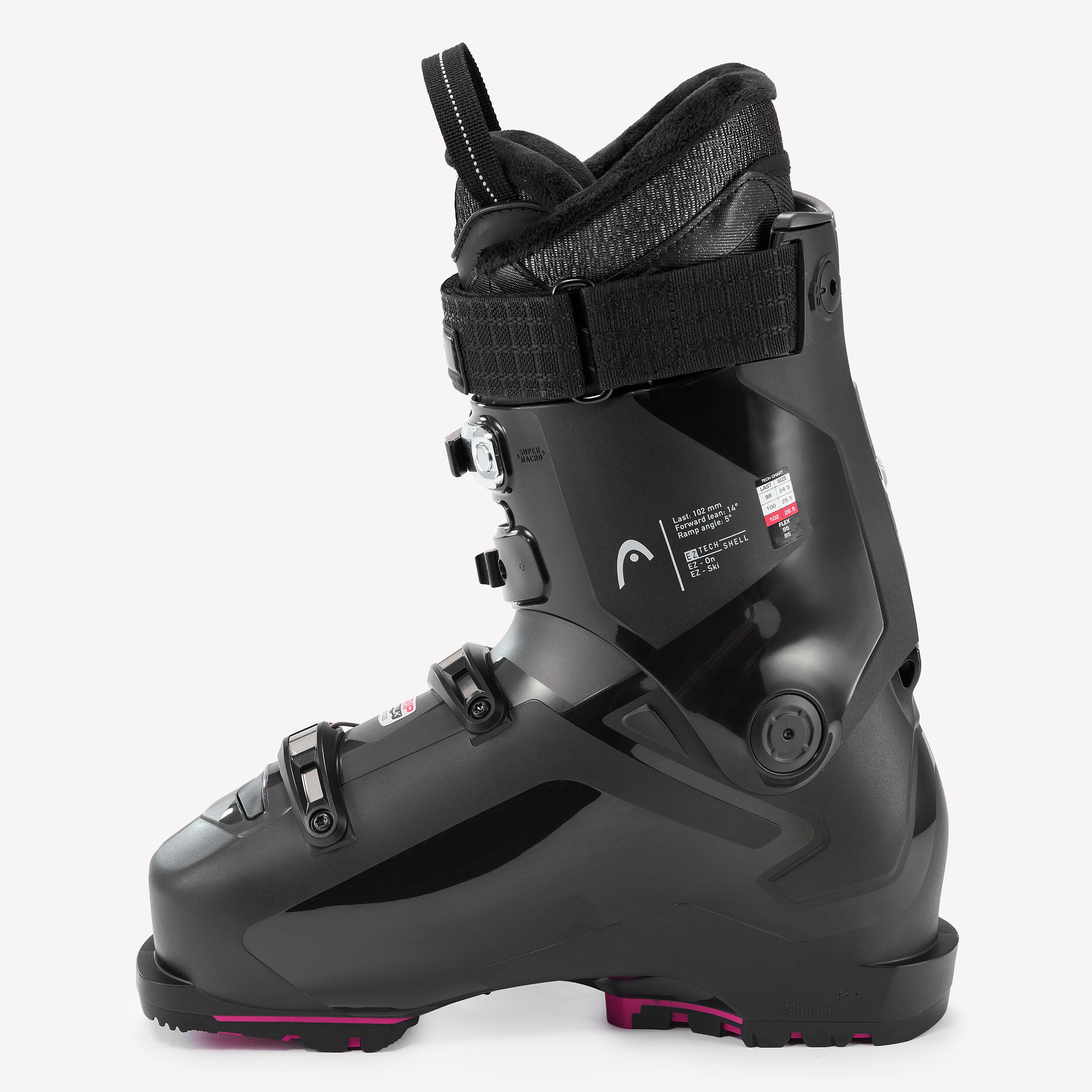 Skischuhe mit Boa® Damen Head Edge 95 Boa HV schwarz 5/12