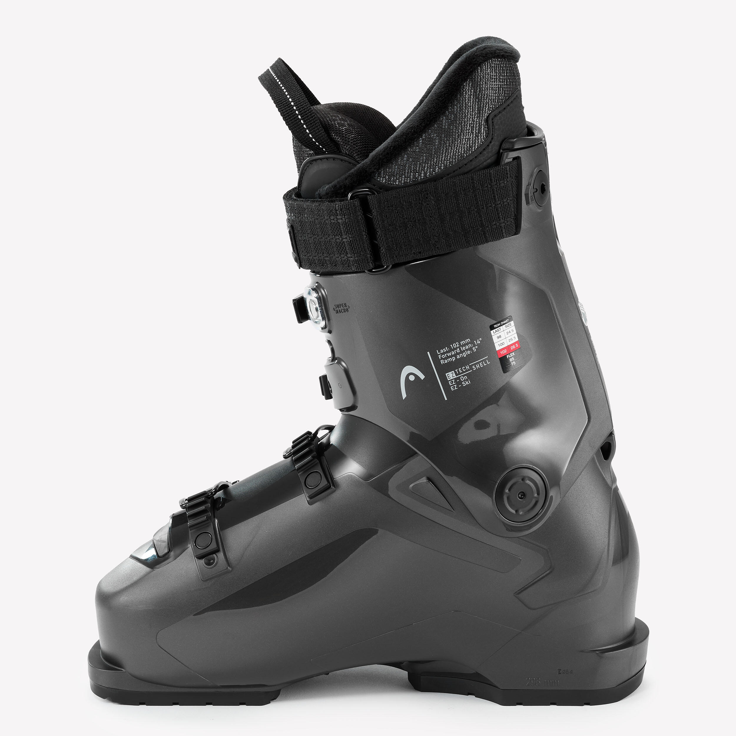 Damen-Skischuhe Head Edge 85 HV schwarz 5/12