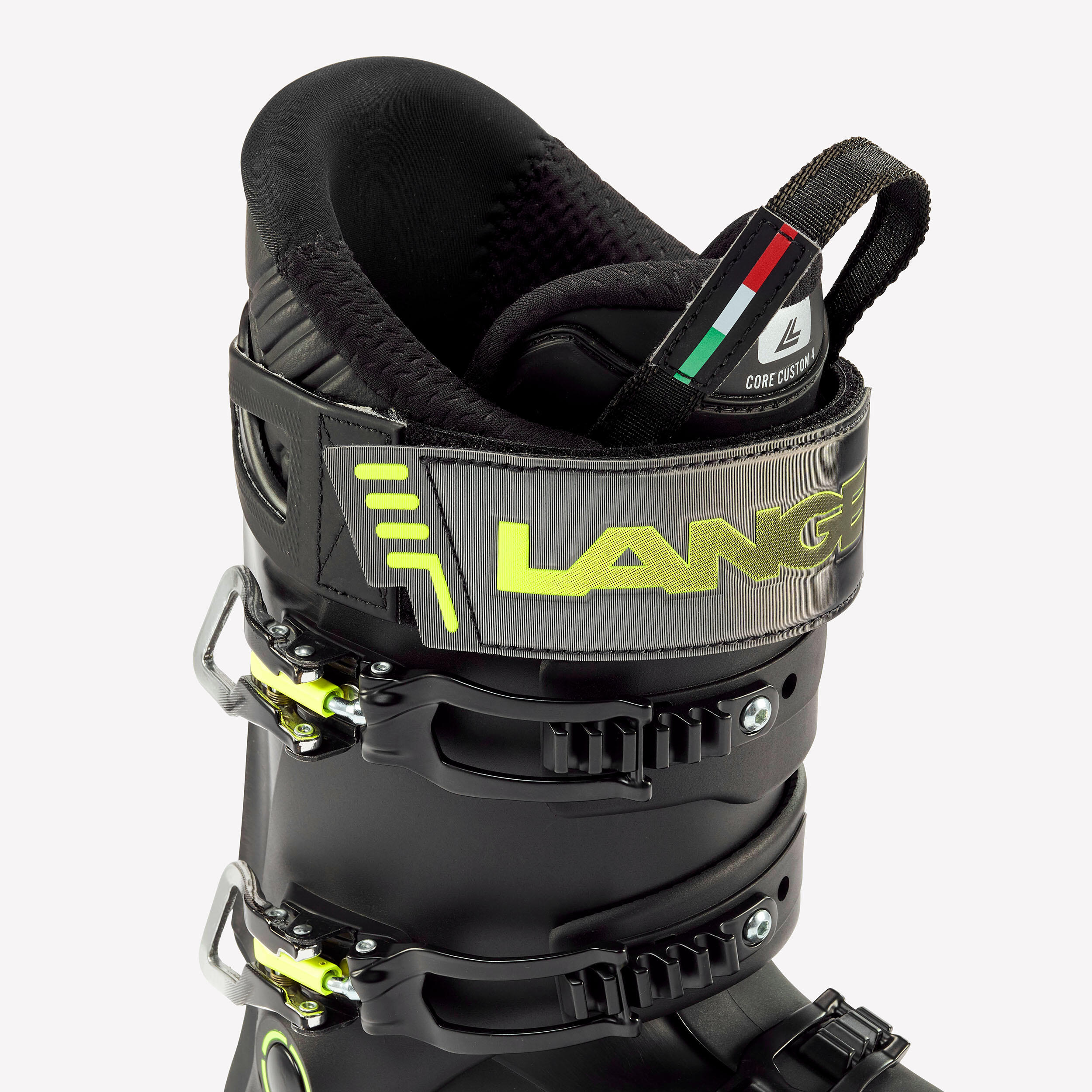 Lange, Shadow 100 MV, black and yellow men's ski boots LANGE
