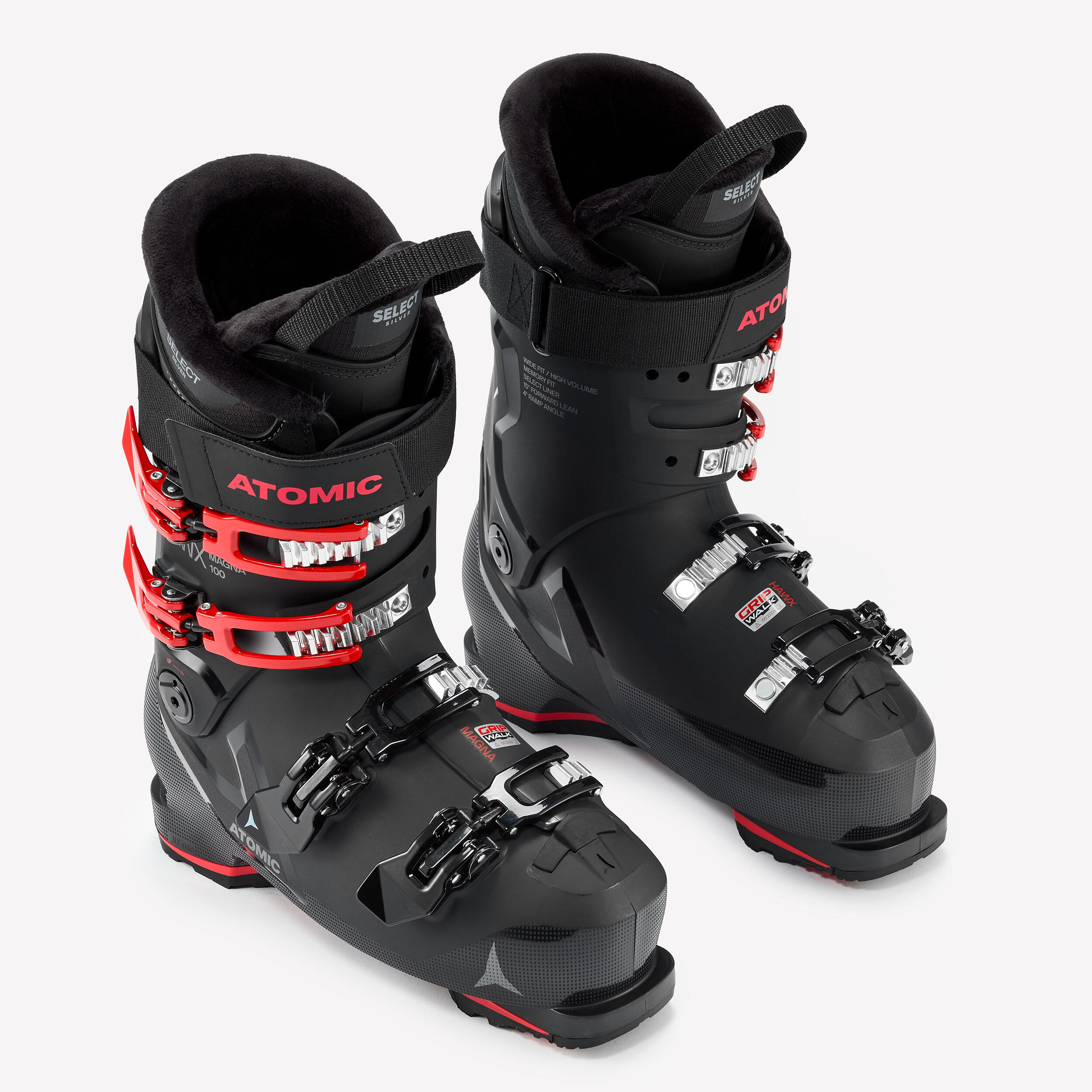 Chaussures de ski homme, Atomic Hawx Magna 100 HV noir et rouge 2/12