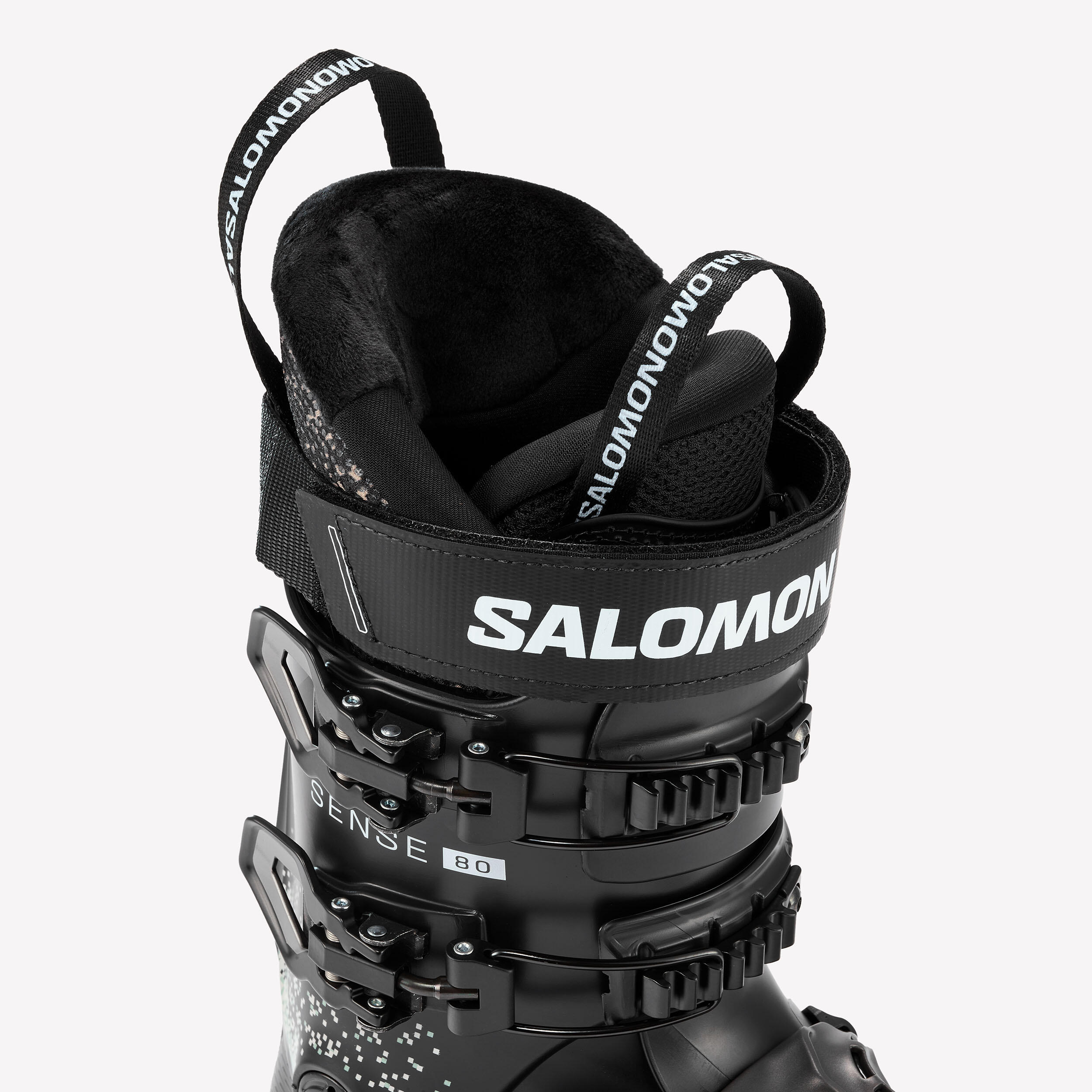 Skischuhe Herren – Salomon Sense 80 HV, schwarz 10/17