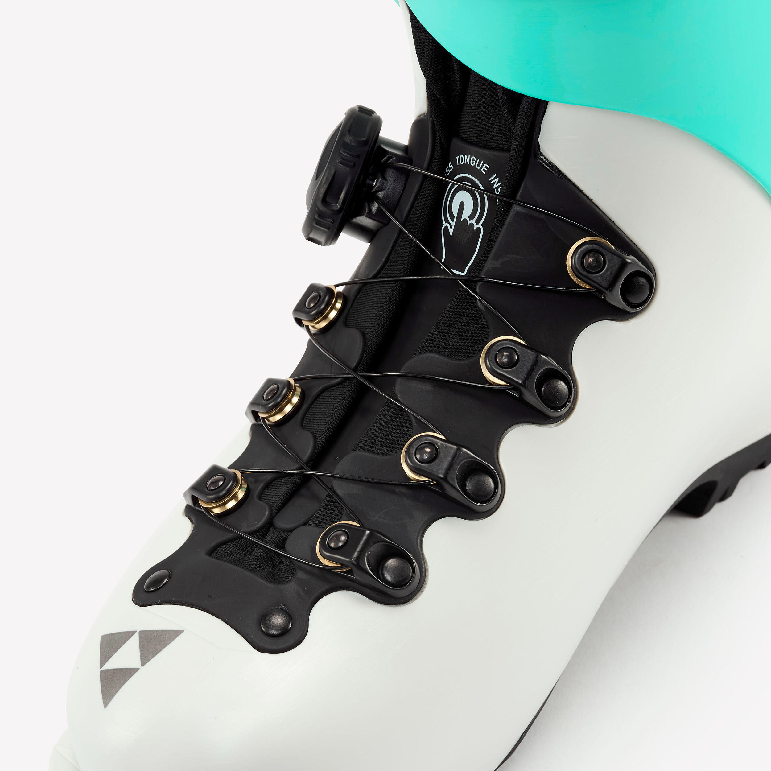 Damen-Skitourenschuh mit BOA – Fischer Travers TS Weiss und Blau 6/11