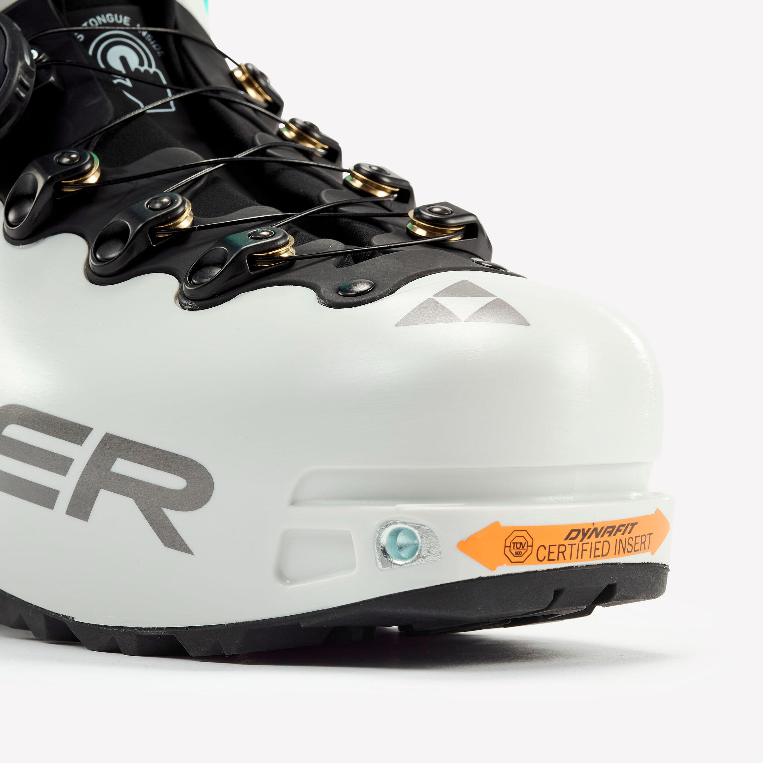 Damen-Skitourenschuh mit BOA – Fischer Travers TS Weiss und Blau 7/11
