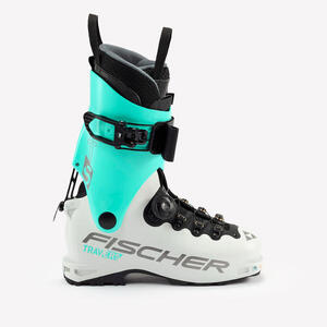 BOTAS DE ESQUÍ DE TRAVESÍA CON BOA, MUJER - FISCHER TRAVERS TS BLANCO Y AZUL