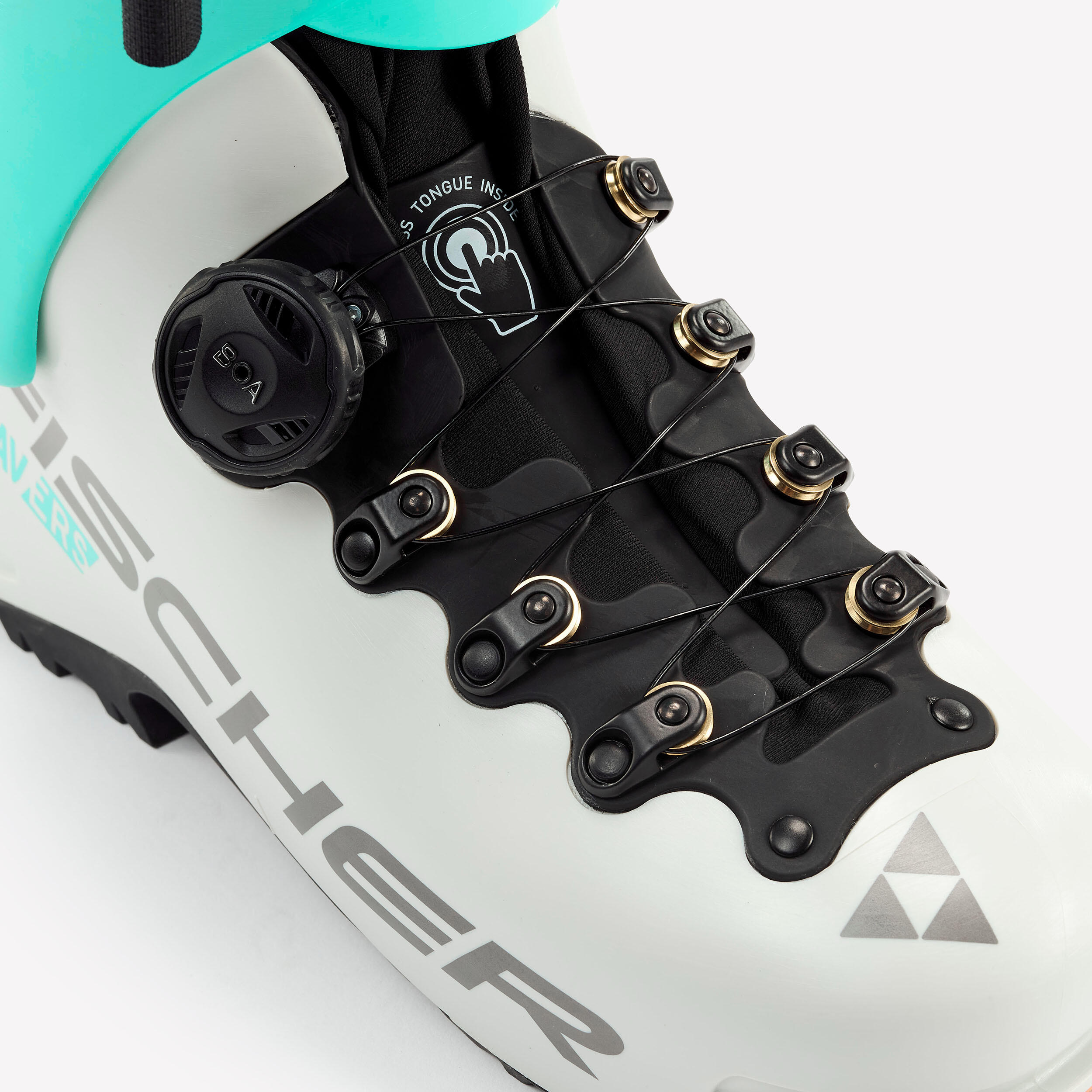Damen-Skitourenschuh mit BOA – Fischer Travers TS Weiss und Blau 5/11