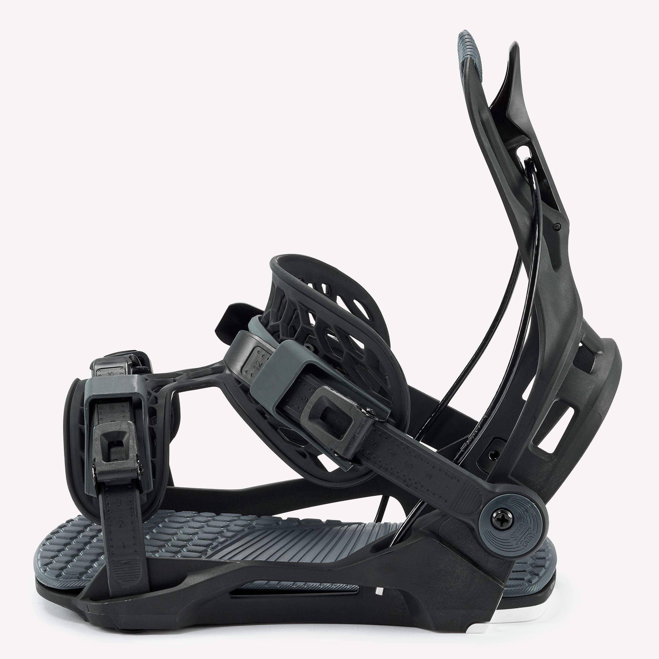Fixations de snowboard rapide unisexe all mountain, Nidecker Flow Fenix noir 6/13