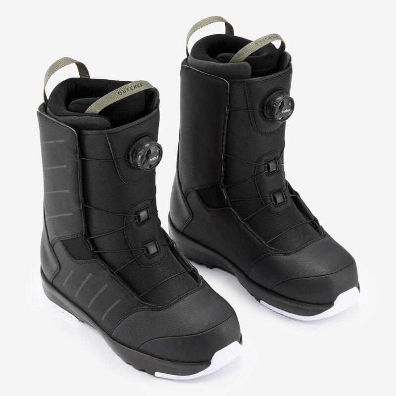Erkek All Mountain Snowboard Ayakkabısı - Siyah - SNB 500 Single Dial