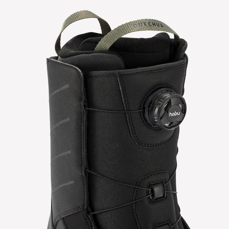 Erkek All Mountain Snowboard Ayakkabısı - Siyah - SNB 500 Single Dial