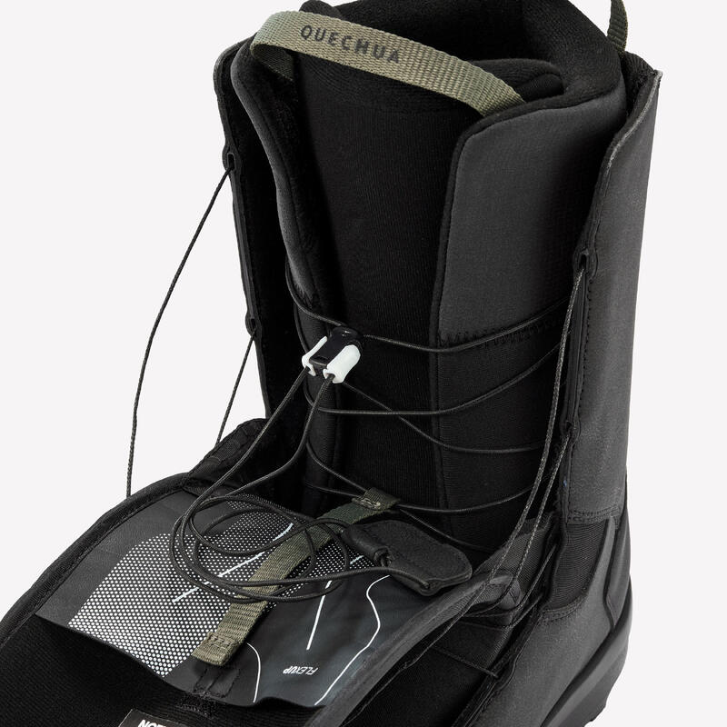 Erkek All Mountain Snowboard Ayakkabısı - Siyah - SNB 500 Single Dial