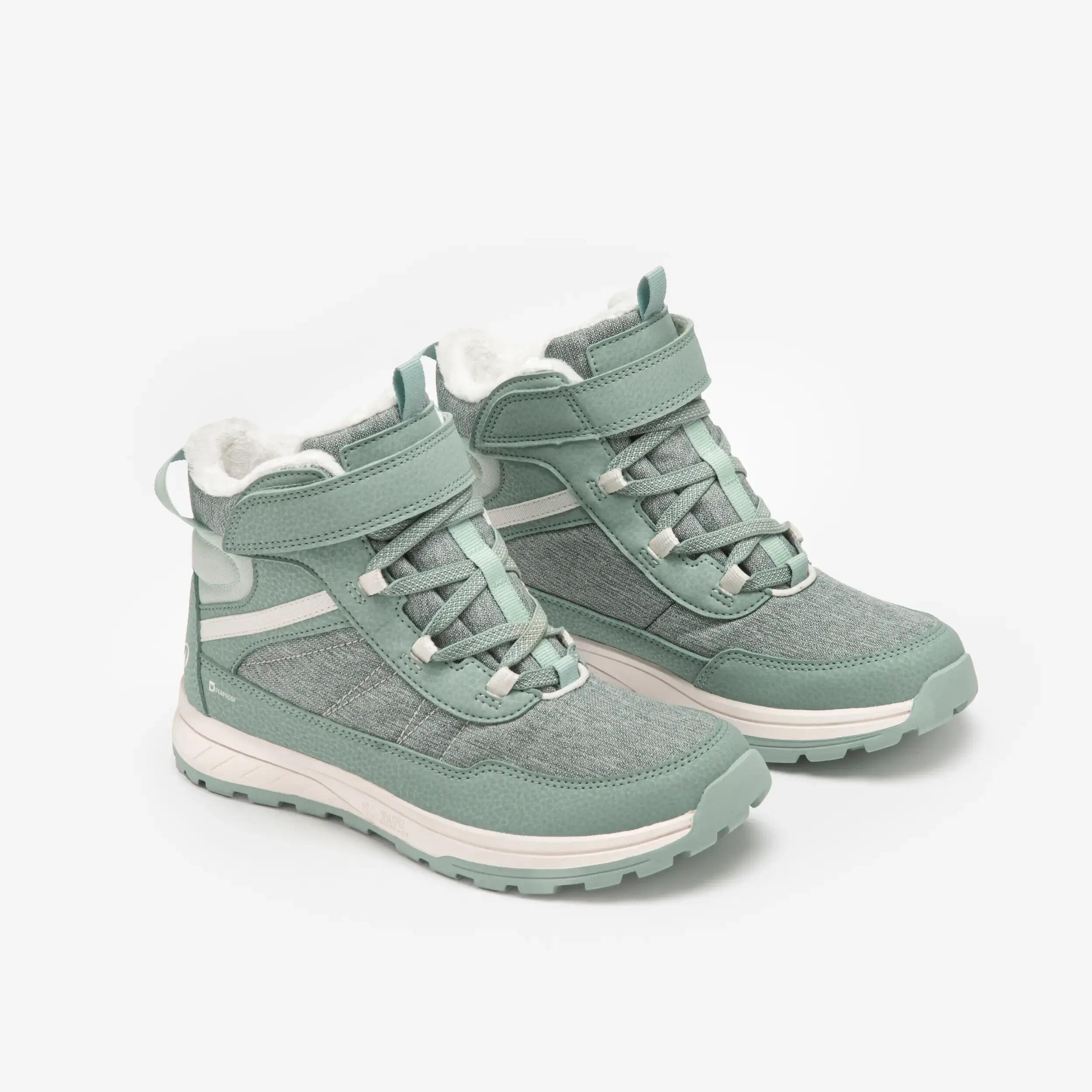 Bottes d'hiver imperméables à bande autoagrippante enfant, SH 500 Tailles 7,5C-6 2/8