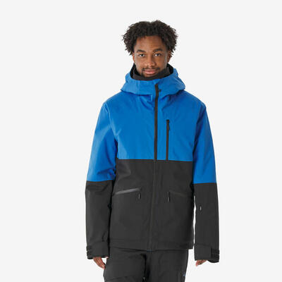 Ski- en snowboardjas 500 am heren warm en ademend blauw
