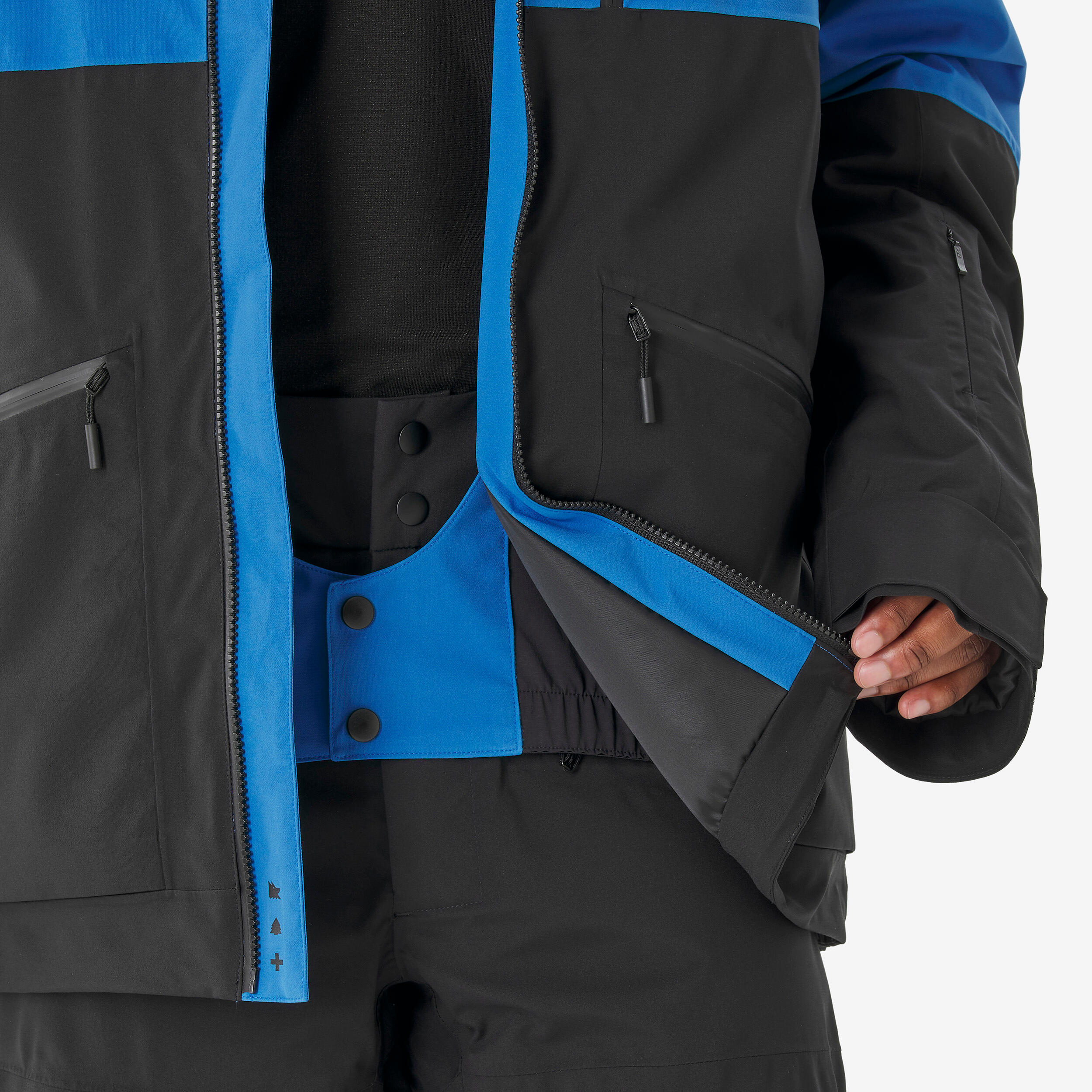 Giacca snowboard/sci uomo AM 500 blu 8/16