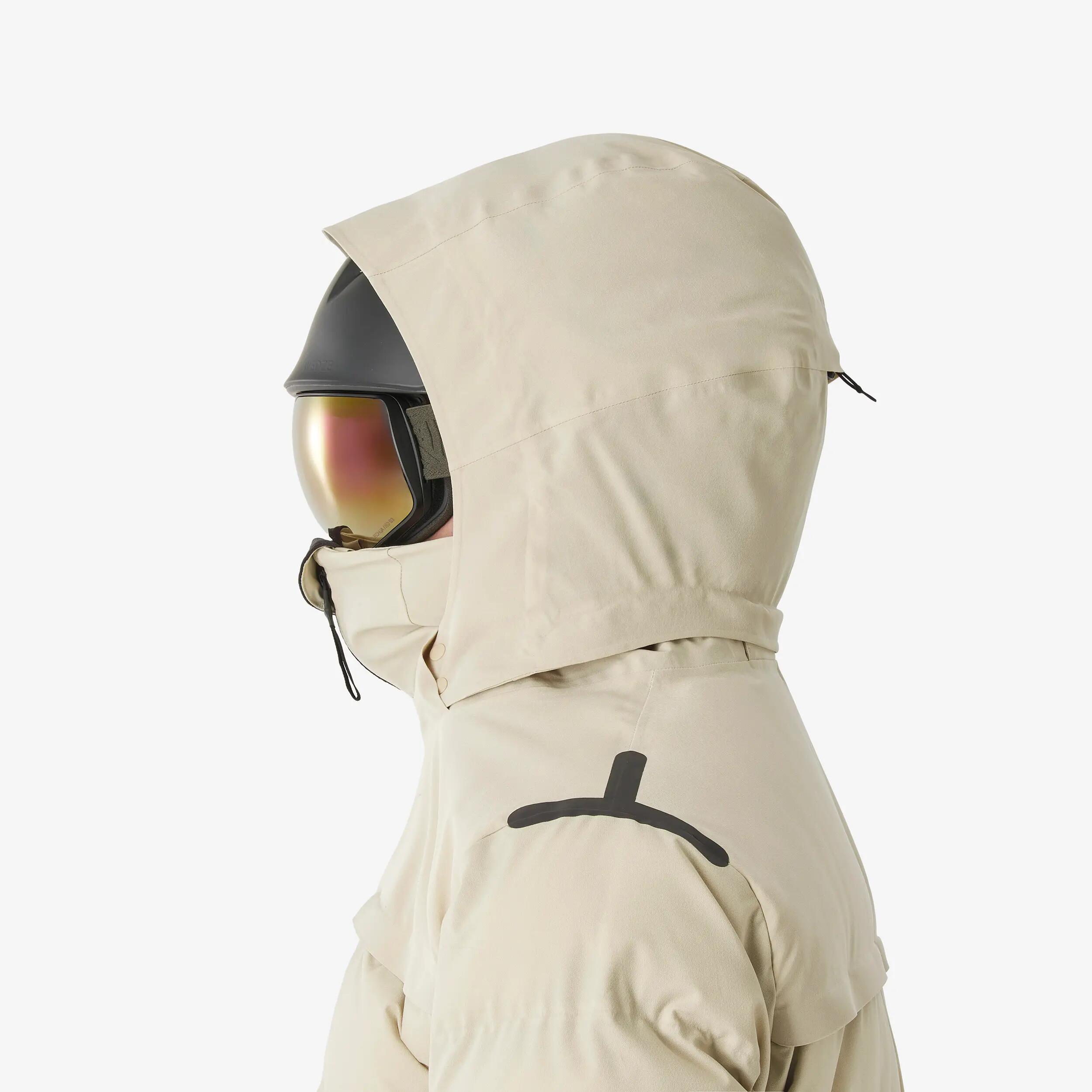Piumino sci uomo 500 WARM beige 14/18