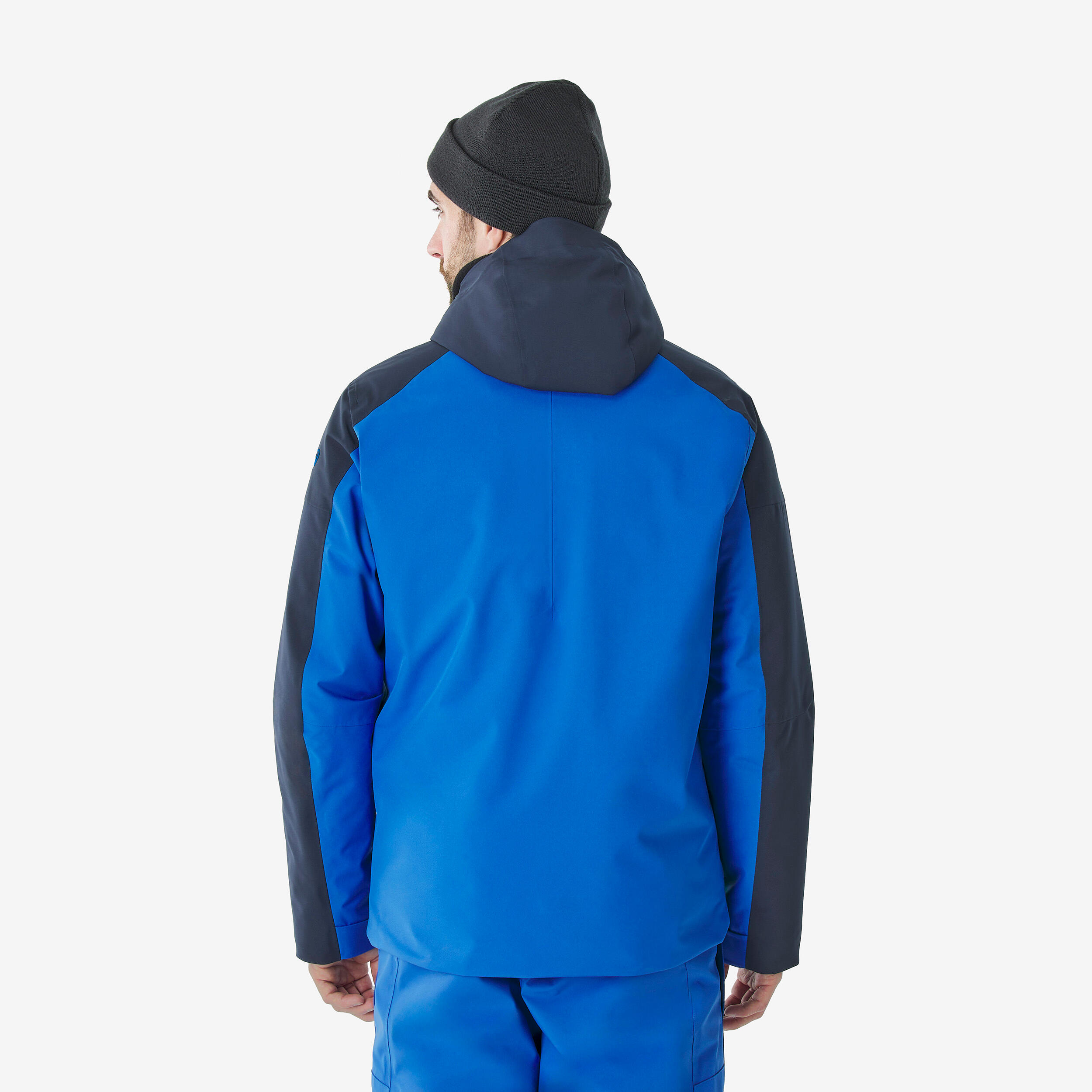 Veste de ski et snowboard chaude et imperméable homme, JKT 500 bleu et noir 3/11