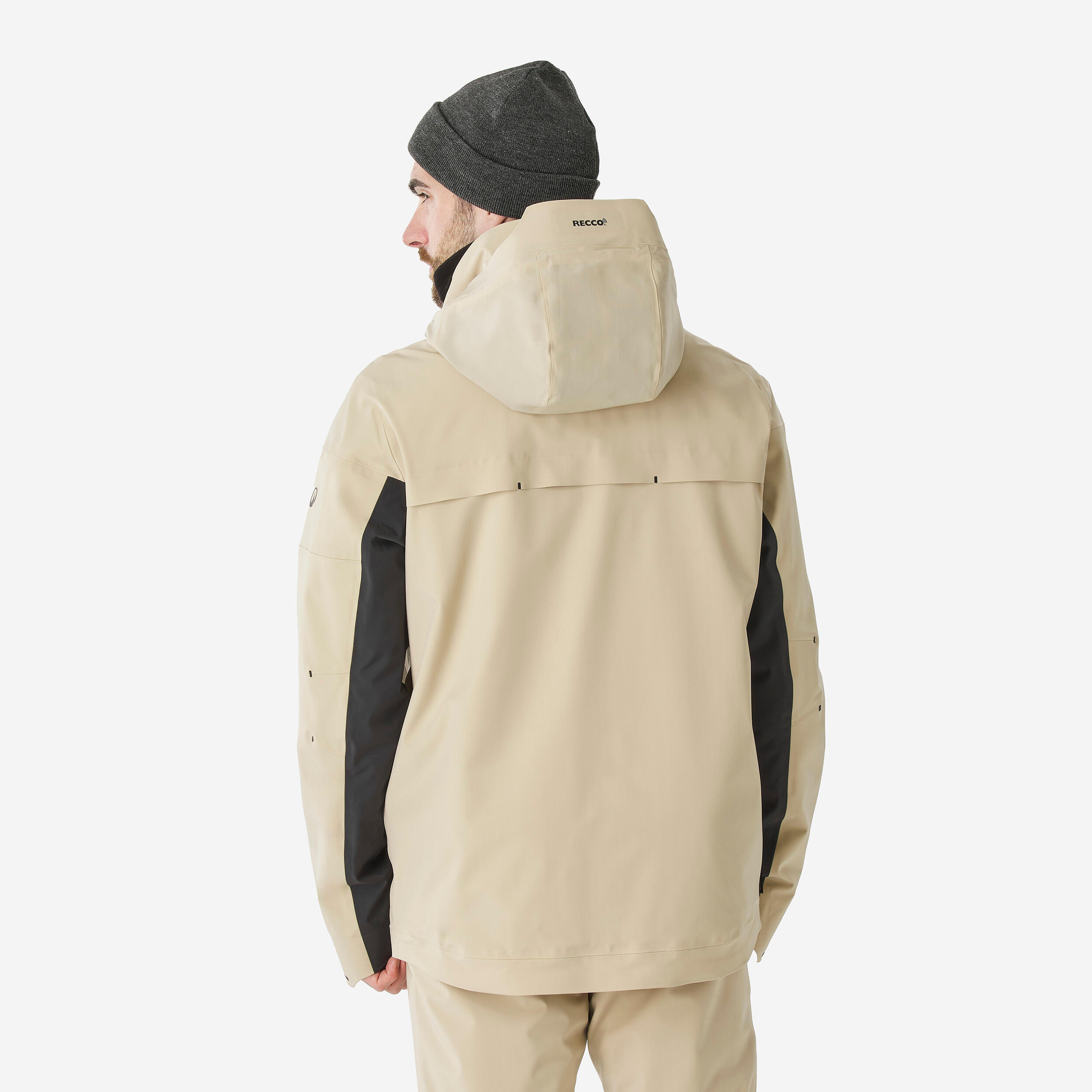 Veste de ski et snowboard très respirante et imperméable homme, JKT 900 beige 3/20