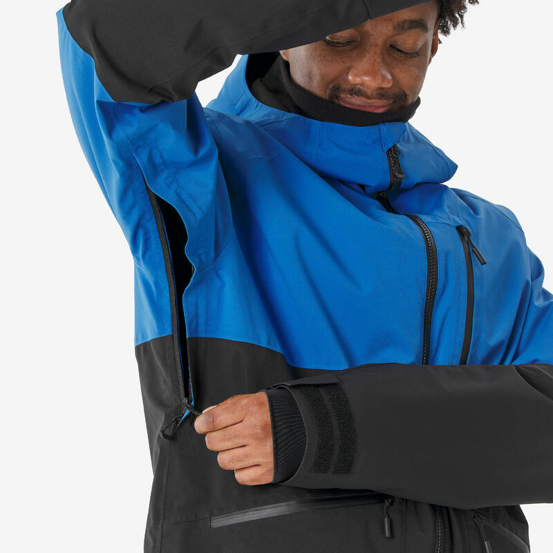 Pánská lyžařská a snowboardová bunda hřejivá prodyšná 500 AM