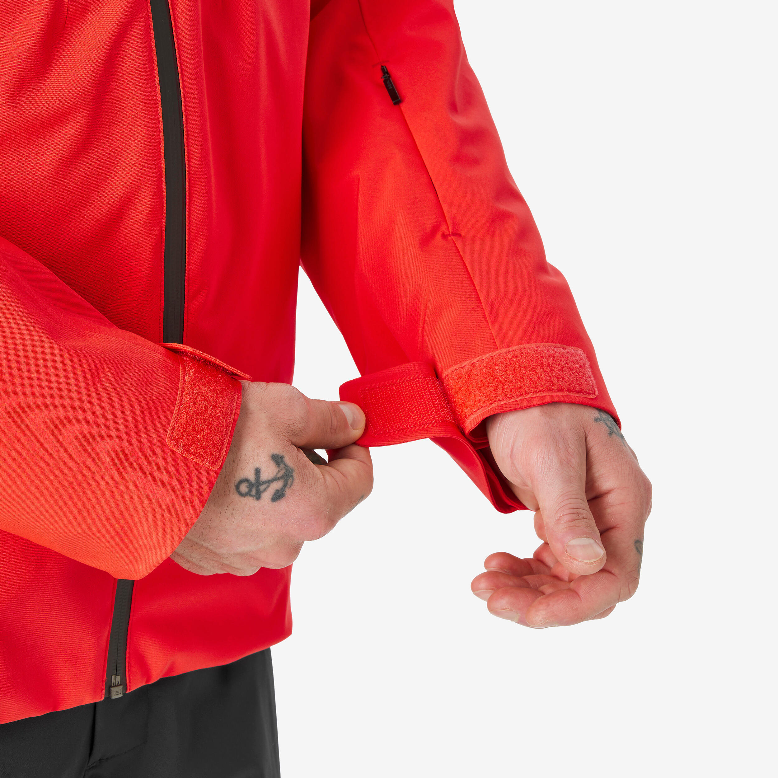 Veste de ski et snowboard chaude et imperméable homme, JKT 500 rouge 8/8