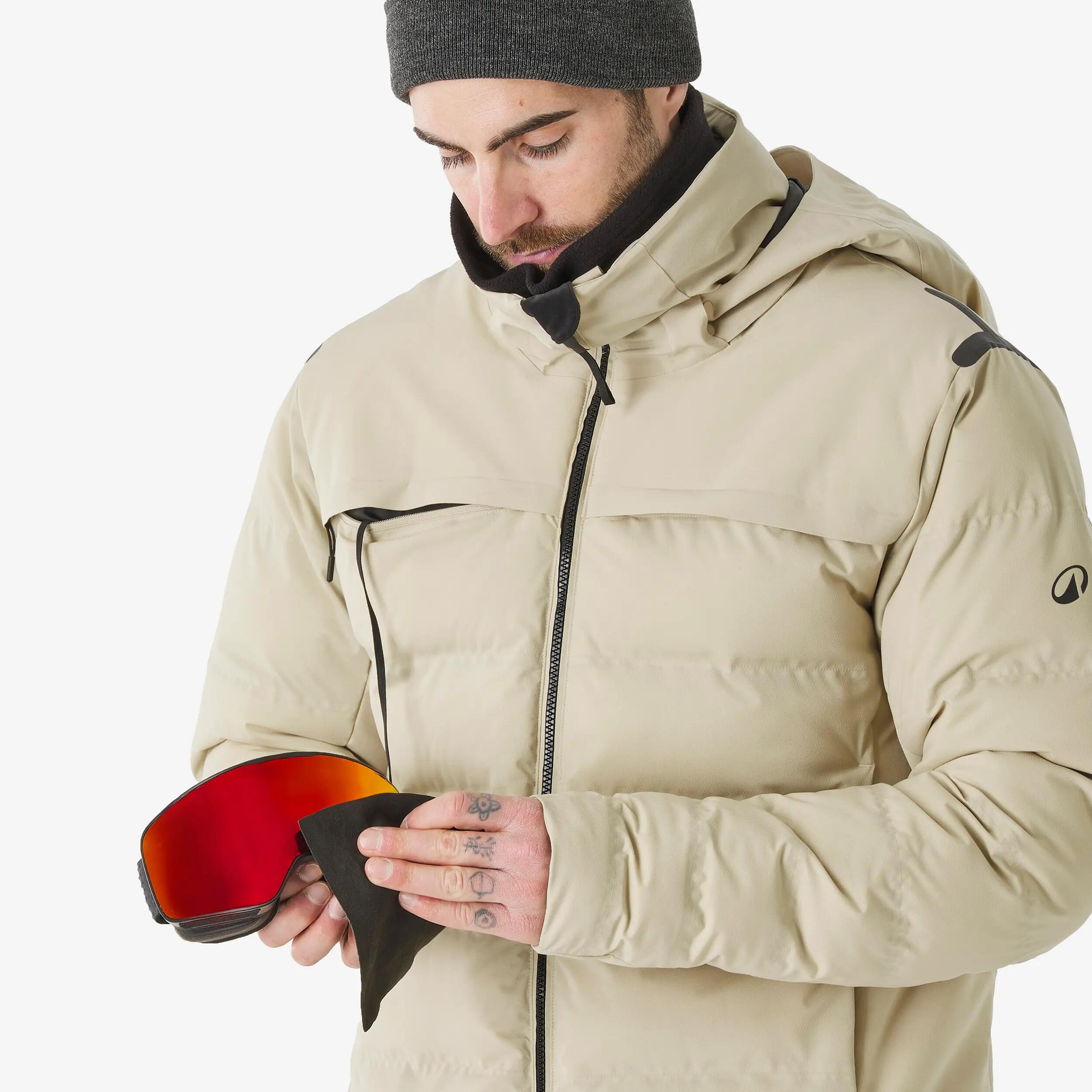 Piumino sci uomo 500 WARM beige 15/18