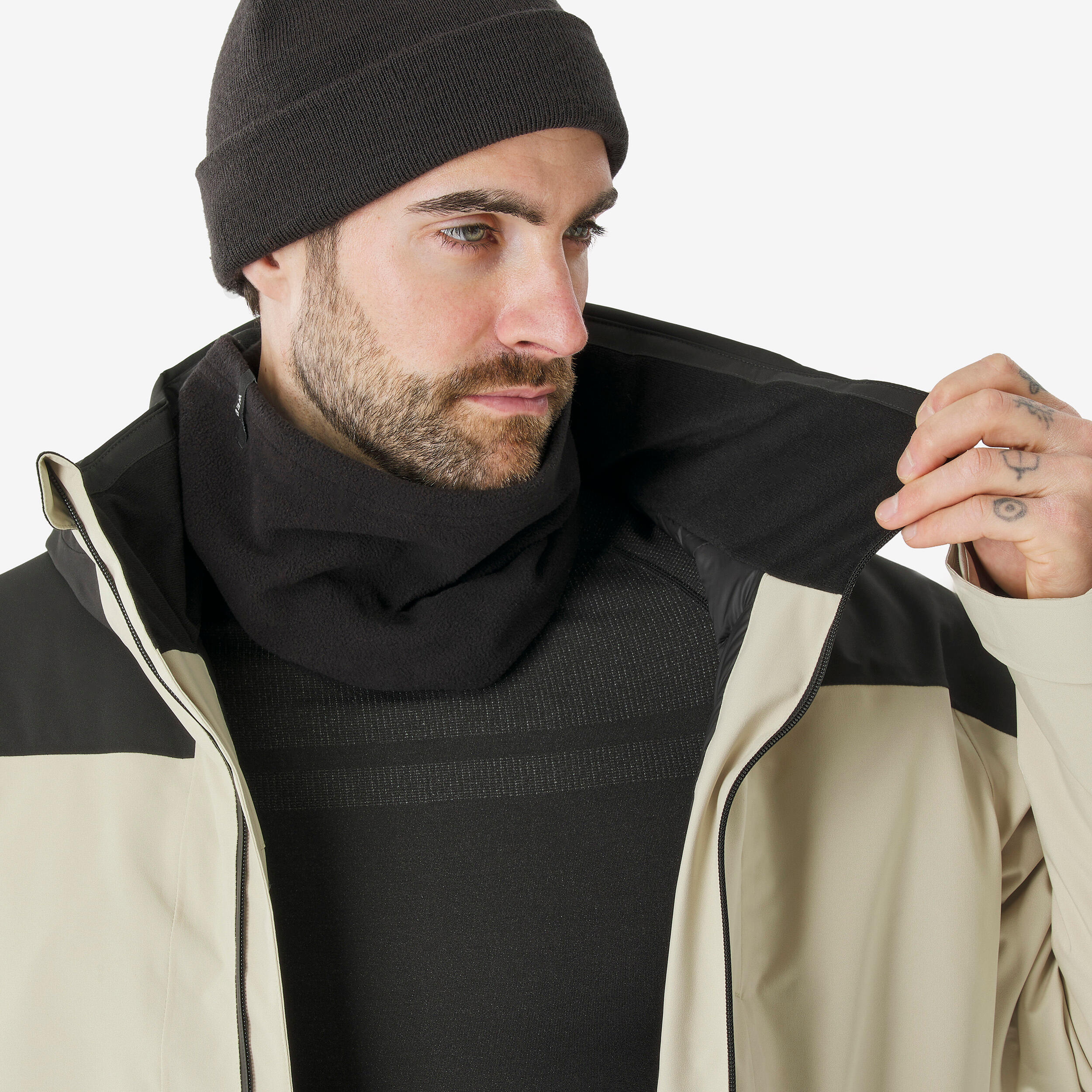 Men’s Warm and Waterproof Ski and Snowboard Jacket, 500 6/11