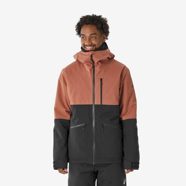 Giacca snowboard/sci uomo AM 500 marrone