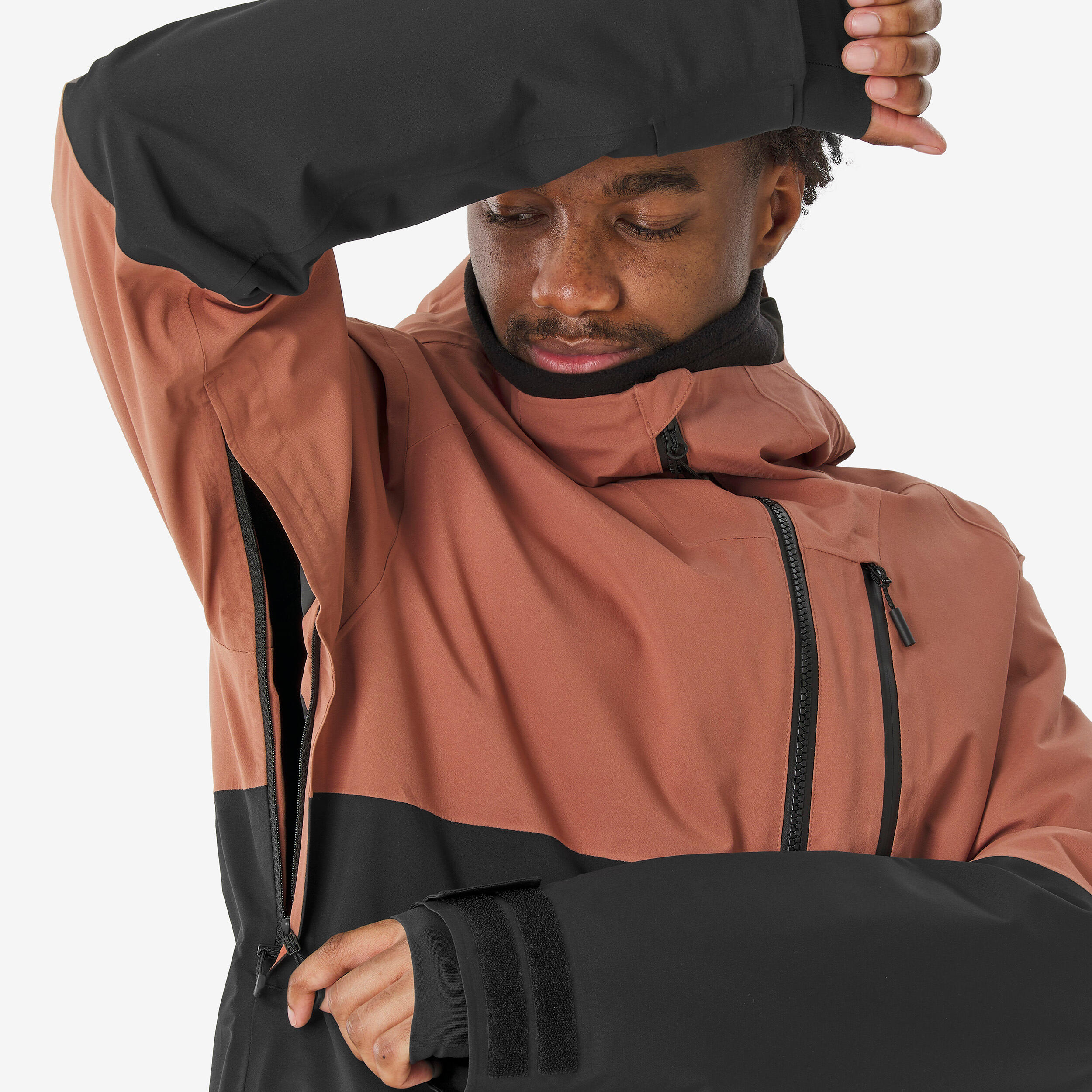 Manteau de ski et planche à neige chaud et respirant homme, 500 AM - WEDZE