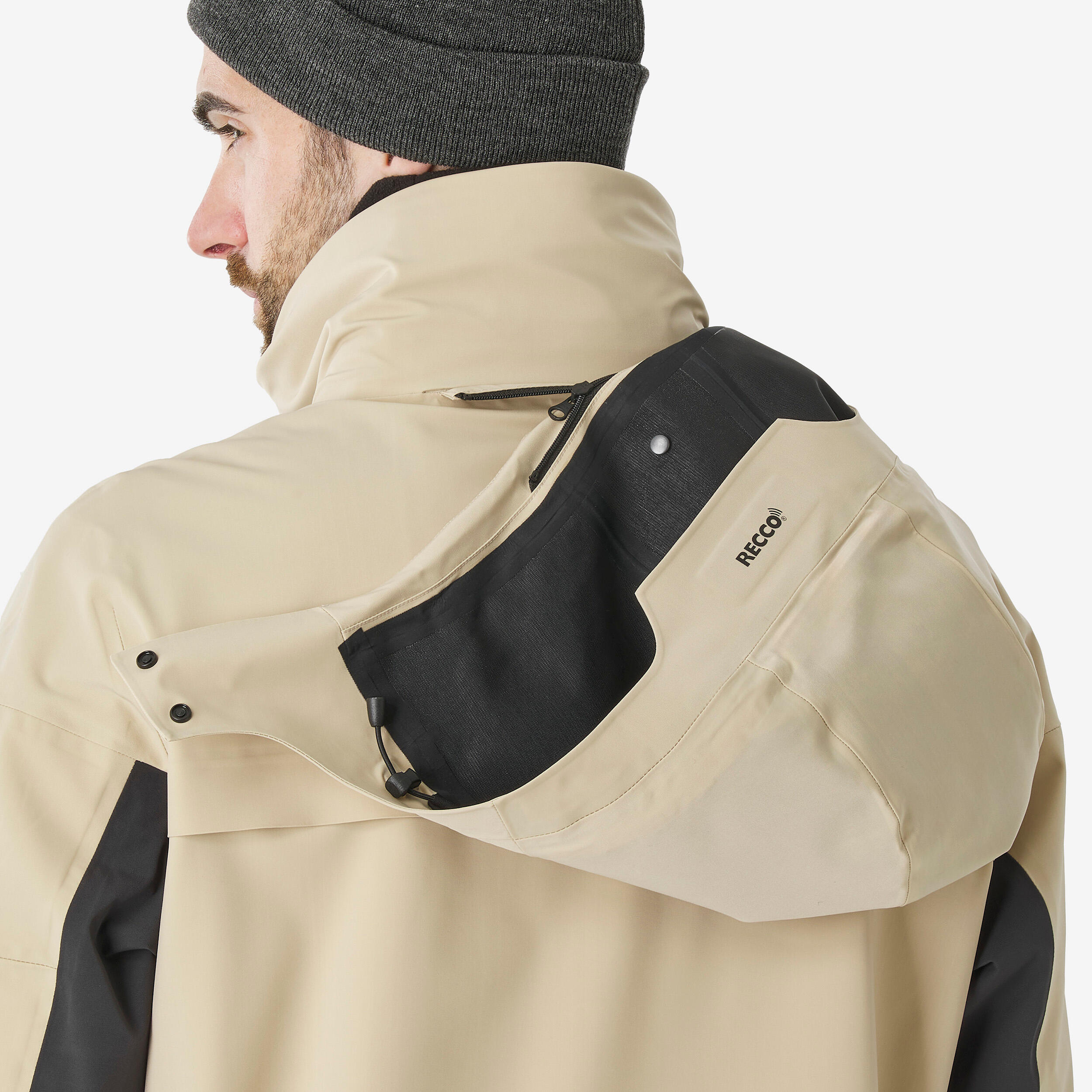 Veste de ski et snowboard très respirante et imperméable homme, JKT 900 beige 14/20