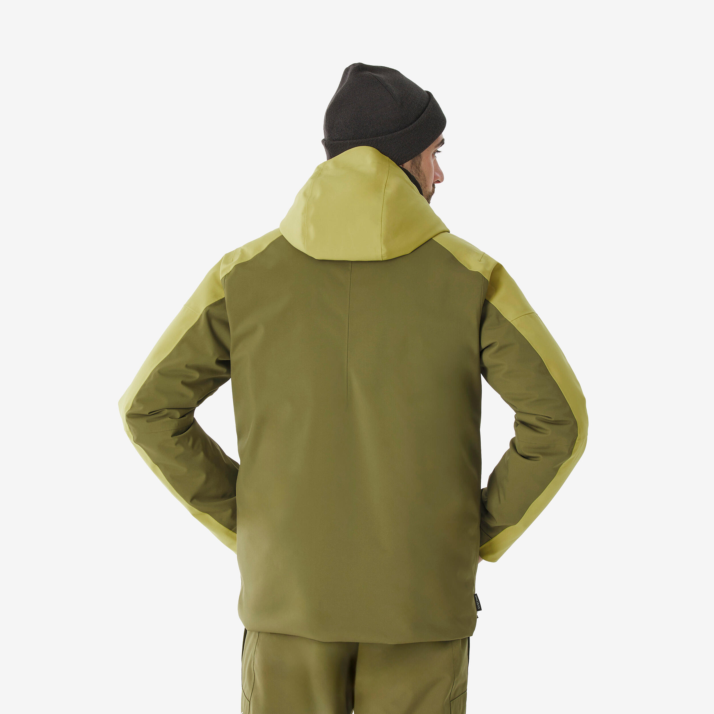 Chaqueta de esquí y snowboard cálida e impermeable hombre, JKT 500 caqui  3/11