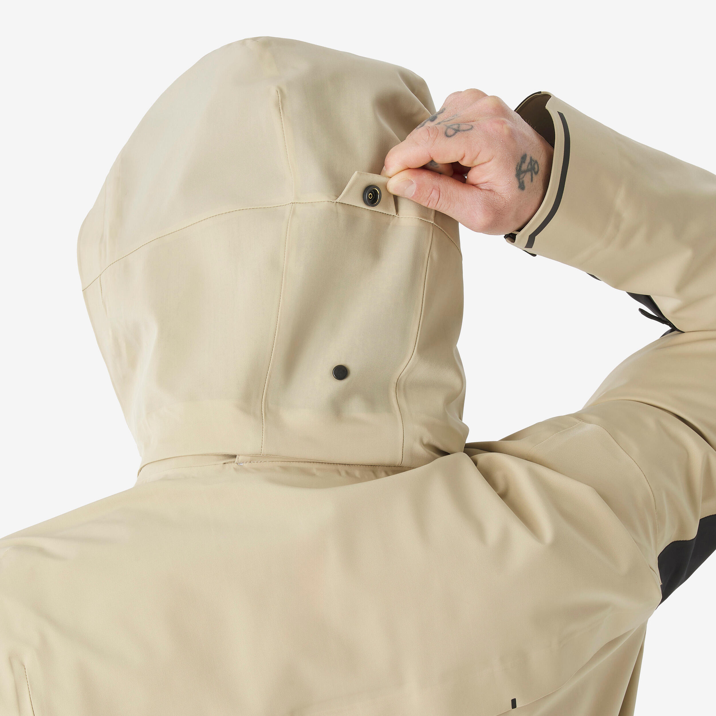 Veste de ski et snowboard très respirante et imperméable homme, JKT 900 beige 15/20