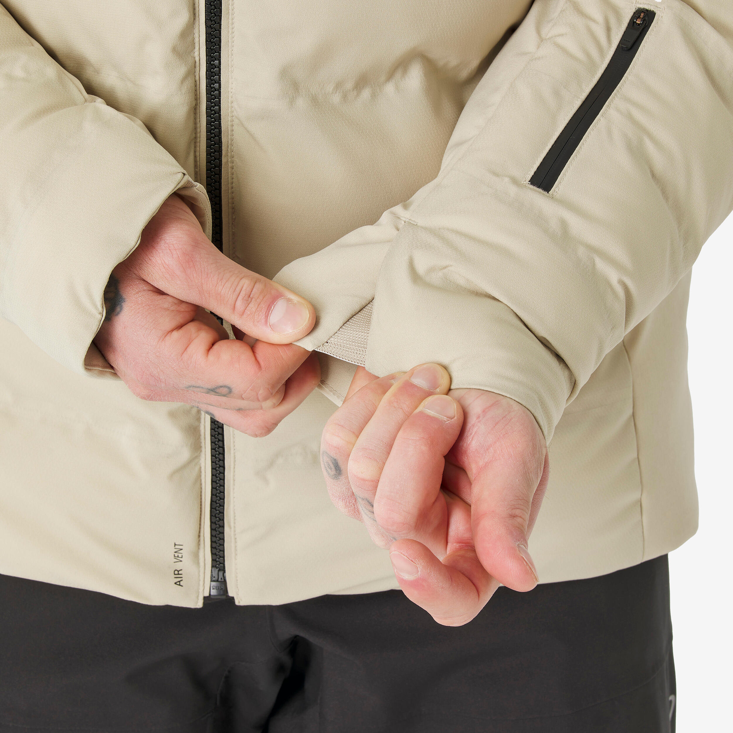 Piumino sci uomo 500 WARM beige 11/18