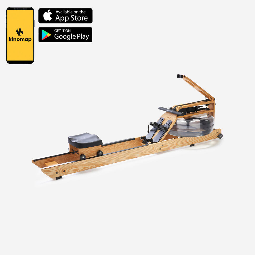 Wioślarz stacjonarny Domyos x Waterrower WR3 z oporem wodnym