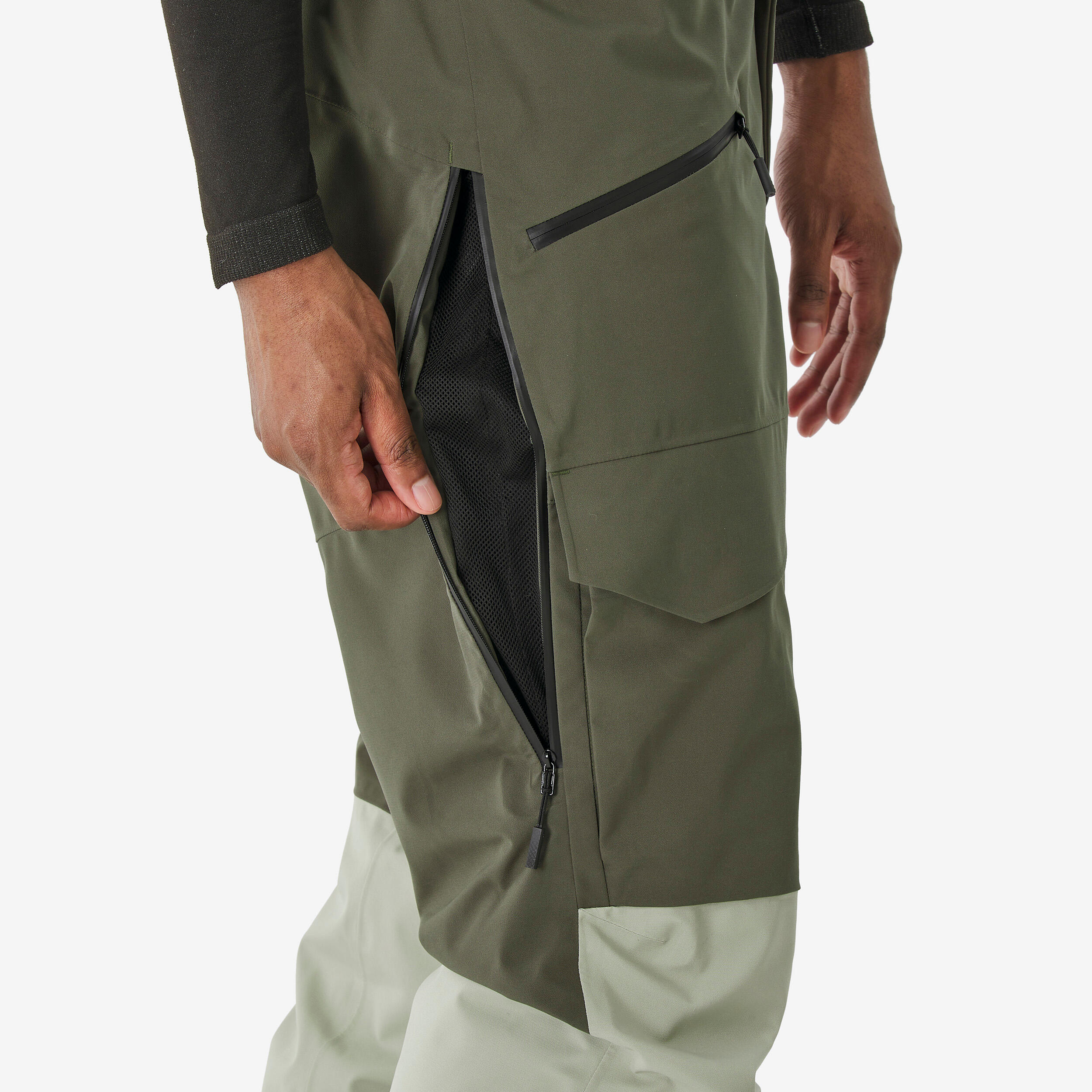 Pantalon de ski et planche à neige imperméable et respirant homme, 500 AM 4/10