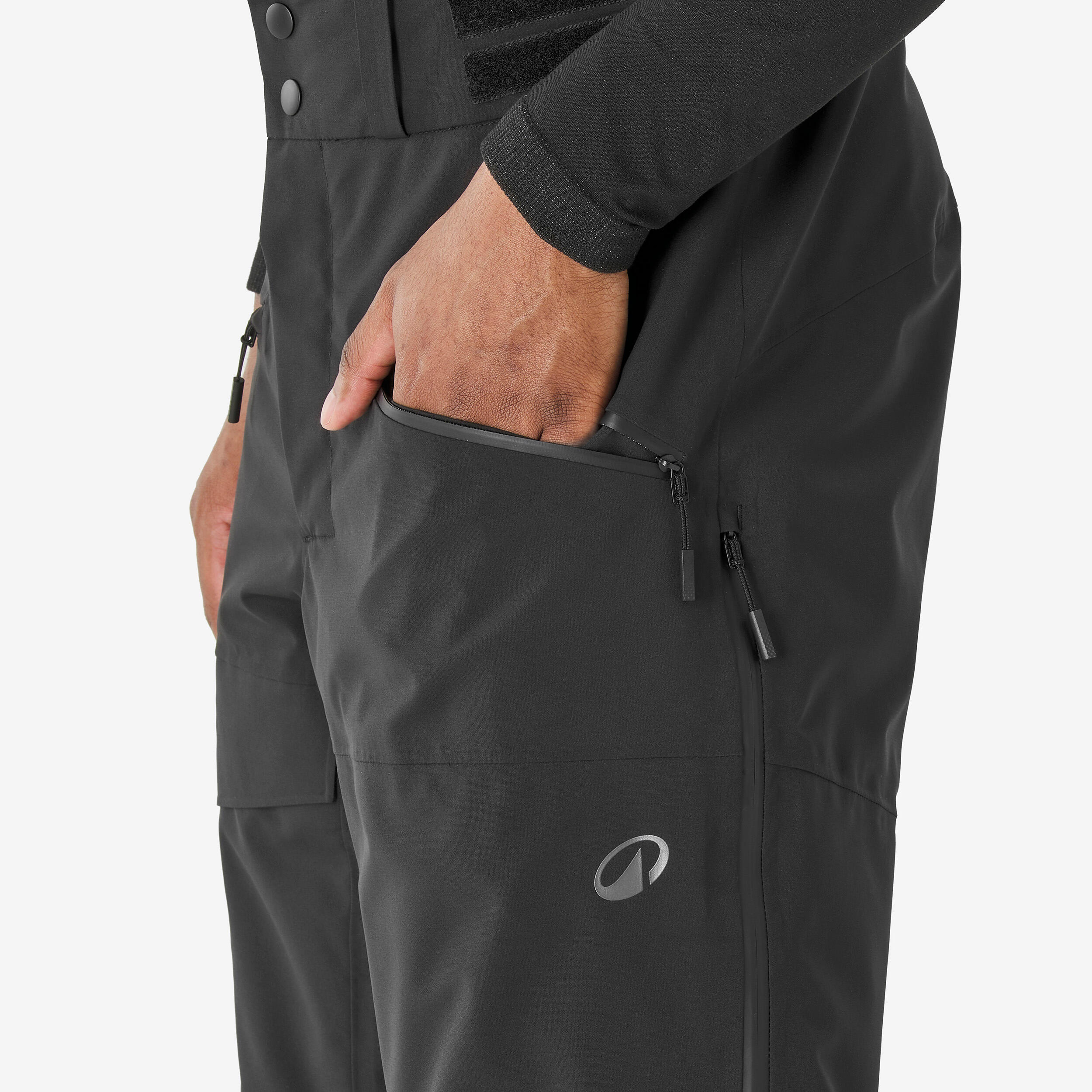 Pantaloni sci uomo 500 AM neri 6/23