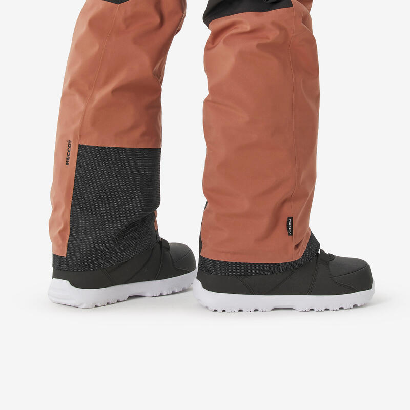 Erkek Kayak/Snowboard Pantolonu - Kahverengi - 500 AM