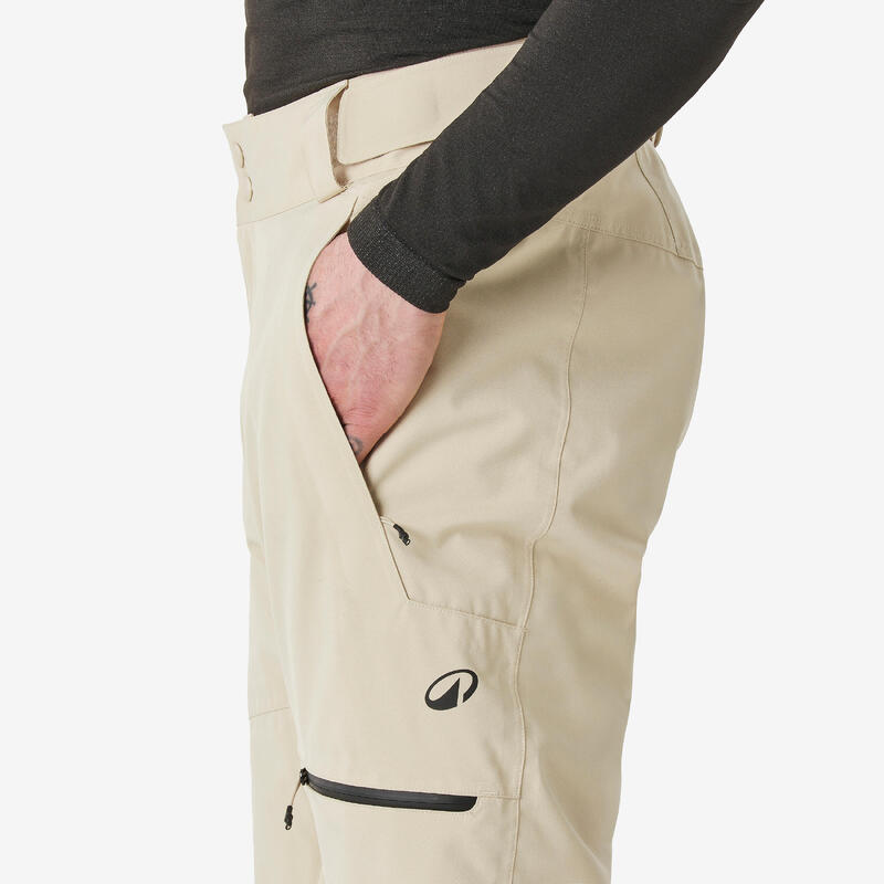 Erkek Kayak/Snowboard Pantolonu - Bej - 500