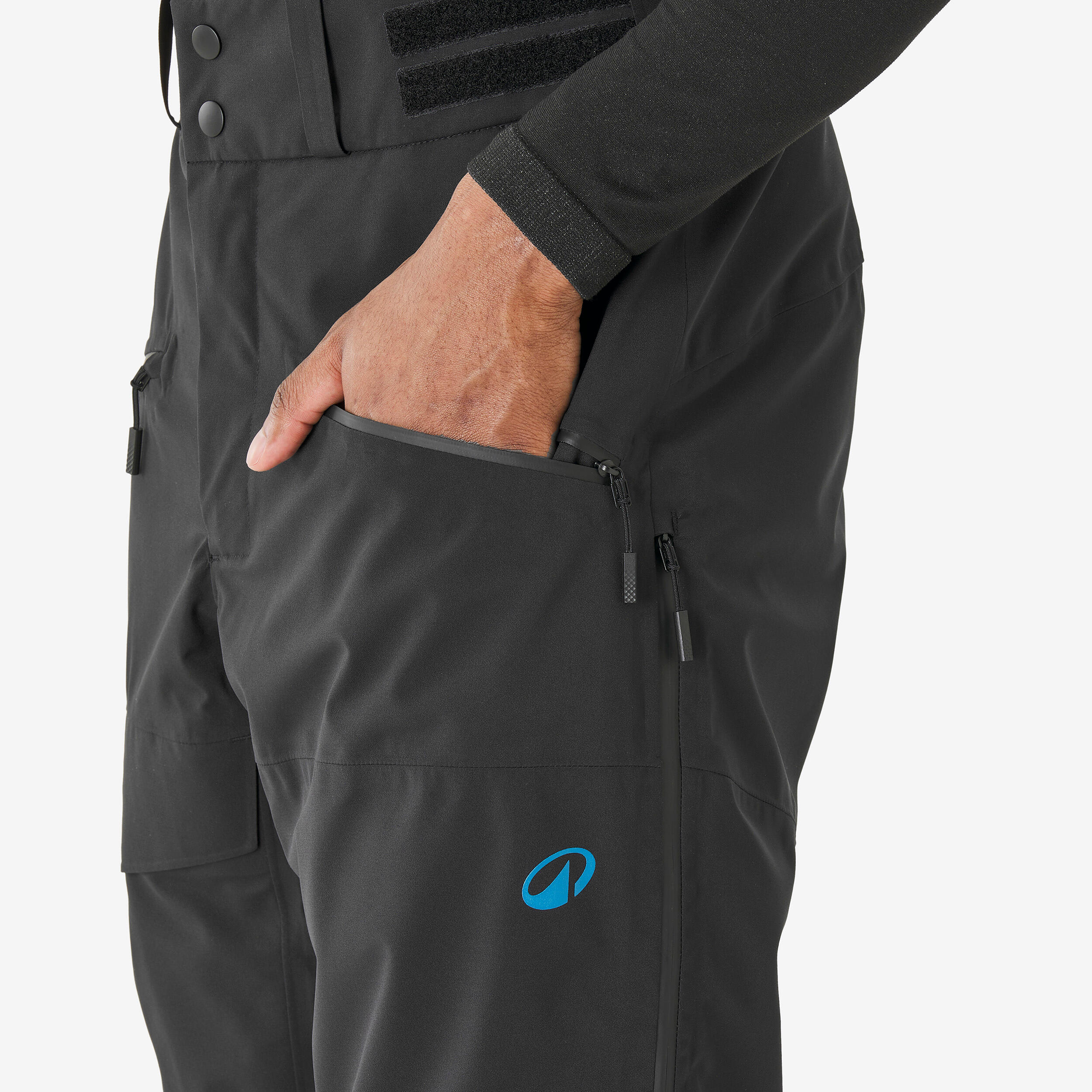 Pantalon de ski et snowboard imperméable et respirant homme, Pant 500 AM Bleu 9/15